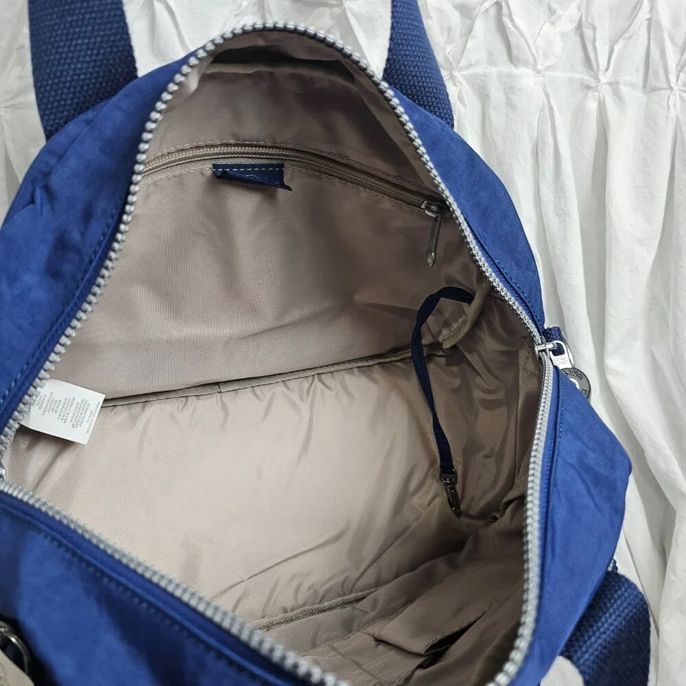 Kipling Blue Bag Monkey Lightweight Nylon New with tags MSRP $114 - Picture 6 of 9